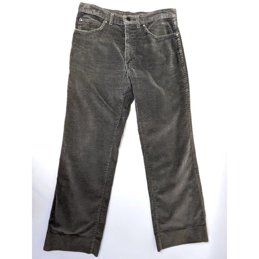 Y2K 1980s Vintage Sasson Jeans Grey Corduroy Pants Casual Fall Women's Size W31